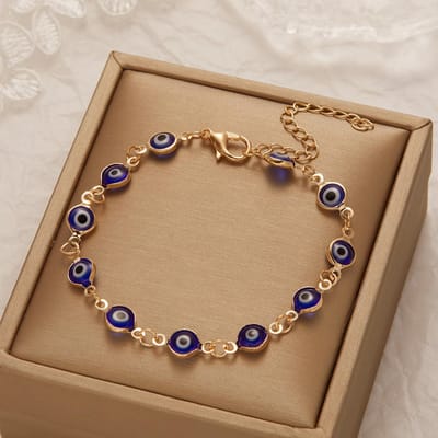 Turks Blauw Boze Oog Armband voor Vrouwen Mannen Kleurrijk Rood Blauw Turkije Oog Verstelbare Metalen Kralen Armbanden Geluk Rijkdom Sieraden beige