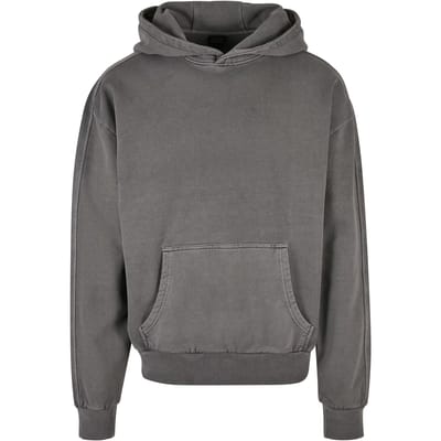 Urban Classics - Heavy Terry Garment Dye Hoodie/trui - M - Grijs