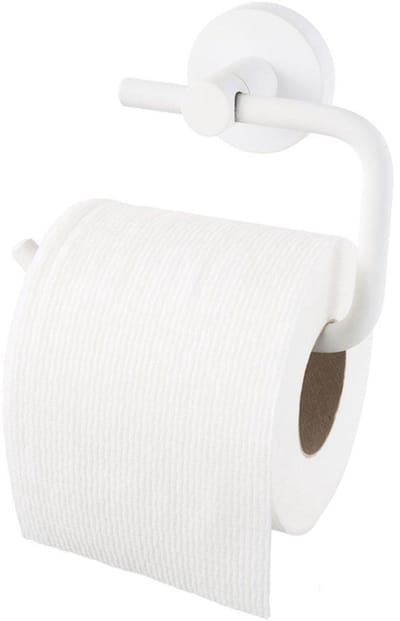 Haceka Kosmos Toiletrolhouder - zonder klep - mat wit