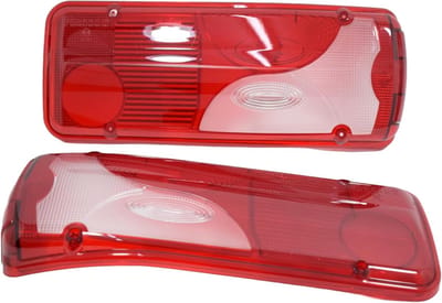 Achterlicht Glazen - Lampenkap Set - Vrachtwagen Verlichting - Waterdicht IP67 - Links Rechts - Rood Wit