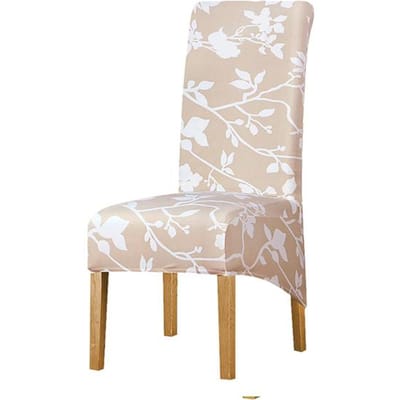 Modieuze Bedrukte Lange Rug Stoelhoes Stretch Hoge Rug Grote Maat Covers Stoelen Eetkamerstoelen Covers Voor Keuken Huisgebruik Decoratie XL Size