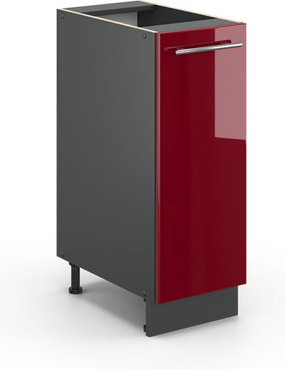 Vicco Fame-Line Apotheekkast – 30 cm zonder werkblad Bordeauxrode hoogglans