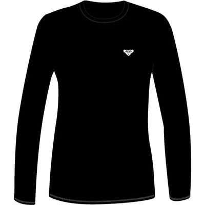 Roxy Happy Waves Rash Guard Met Lange Mouwen Zwart XL Vrouw