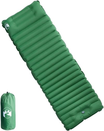 Opblaasbare Camping Matras - Slaapmat Kussen - Buiten slapen - Zelfopblazend met voetpomp - 190 x 68 x 10 cm