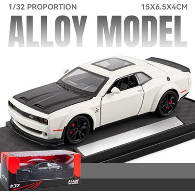 1:32 Legering Metaal Diecast Modelauto Compatibel Met Dodge Challenger Srt Hellcat Redeye Widebody Verzamelauto Bureaucadeau