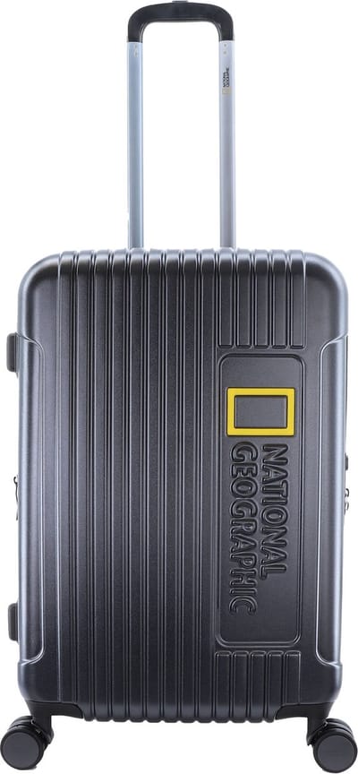 National Geographic Harde Koffer / Trolley / Reiskoffer - 67 cm (Medium) - Canyon - Zwart - Zwart / Medium