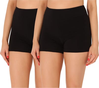 Merry Style Dames Leggings - Shorts - Korte - Katoen - Wielershorts - 2Pack - MS-MS10-359-LE-2P - Zwart/Zwart (2Pack) - XL