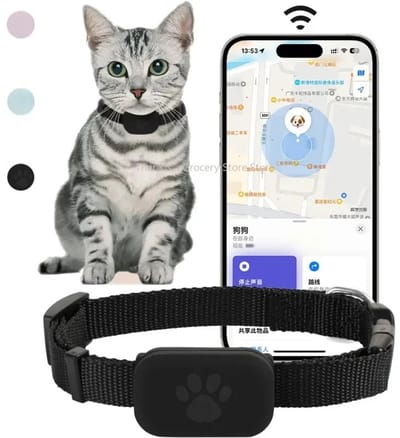 Innovastore Halsband - Kattenhalsband - Hondenhalsband - Halsband - GPS-Halsband - Huisdieren - Tracker - Bluetooth - Zwart