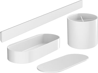Hansgrohe WallStoris - Badkamer accessoireset, mat wit 27968700