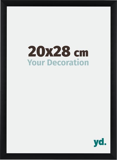 Your Decoration - Fotolijst 20x28 cm - Aluminium - Zwart Geborsteld - Tucson