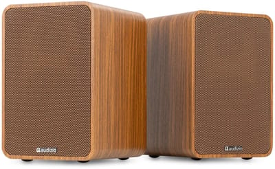 HiFi speakerset - Audizio KS10 - Actieve speaker set - HDMI ARC - Bluetooth - 120W - Houtlook