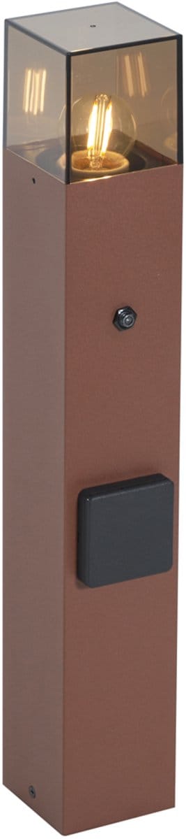 QAZQA denmark - Industriele Staande Buitenlamp | Staande Lamp voor buiten - 1 lichts - H 50 cm - Roestbruin - Industrieel - Buitenverlichting