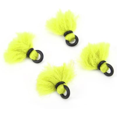 4 stuks Vliegvissen Dobber Garen Aasindicatoren Drift Haak Positionering Dobbers Fluorescent Yellow