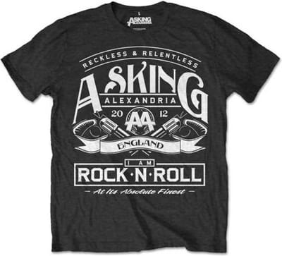 Asking Alexandria - Rock 'N Roll Heren Tshirt - L - Zwart