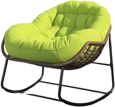 Betaalbare Goederen® Loungestoel - Groen - loungestoel buiten - lounge stoel - loungestoelen - loungestoel tuin - lounge stoel buiten