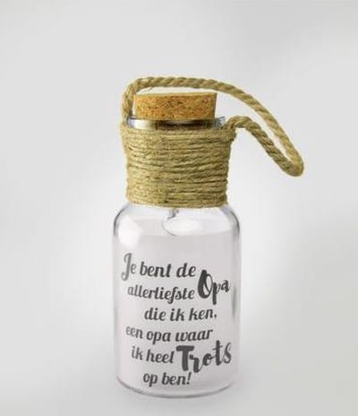 Star Lights - Opa - Jij bent de allerliefste OPA die ik ken, een OPA waar ik heel trots op ben! - In cadeauverpakking met gekleurd lint