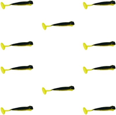 10 stuks mini softbaits rubberen vissen hengel aas forel kunstaas baars shads roofvis baars aas