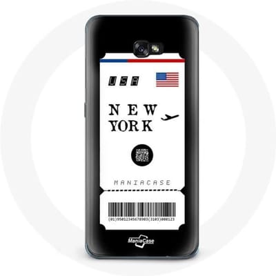 Hoesje voor Samsung Galaxy A8 2016 New York vliegticket