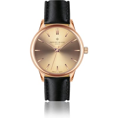 Lederen horloge Philipp Blanc Lugano
