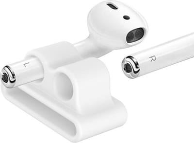 AirPods horlogebandhouder - Wit | Geschikt voor Apple Airpod-accessoireshouder | Beveilig veilig uw AirPods