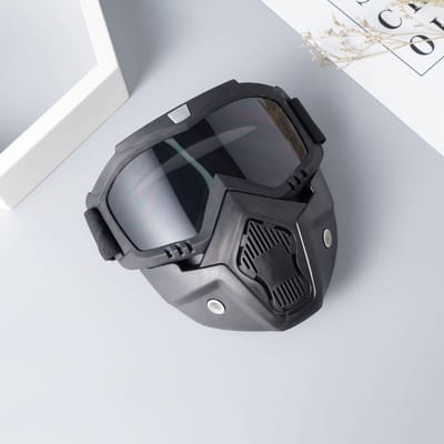 Masker Winddichte bril Fietsmasker Scrambling Motorbril Ridderbril tegen wind en zand zwart