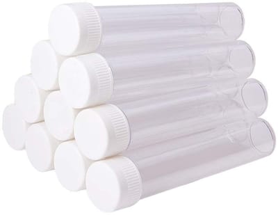 Dailygoods- Navulbare Flessen 12 Stuks - Transparant - 25 ml - Polystyreen - Lekvrij - Schroefdeksel - Goede Luchtdichtheid - Monsterfles