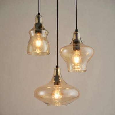 Hanglamp - Amber- 3 Lichts - Aurello