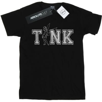 Disney Heren Tinker Bell Collegiate Tink T-shirt (Zwart)