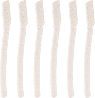 INTER-ESQUE Dermaplaning Mesjes Groot – Wenkbrauw Mesje – Gezichtsscheermes – Tarwestro – 6 Stuks