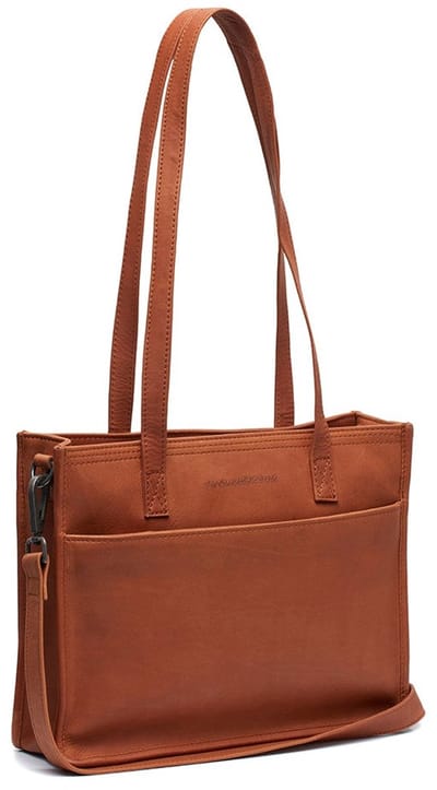 The Chesterfield Brand Waxed Pull Up Medium Schoudertas Dames - Leer - Cognac
