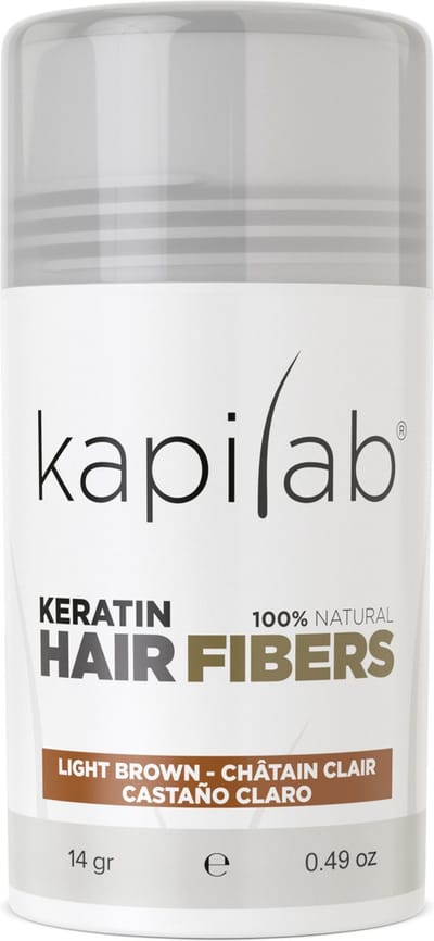 Kapilab Haarpoeder voor dikker haar - 12.5 gram - Lichtbruin