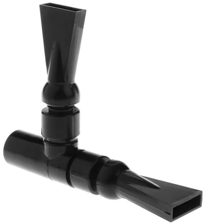Dailygoods- Aquariumpomp Verbeterde Waterstroom - Eendenbeksproeier - Watercirculatie - Filterverbinding - Zwart - Binnendiameter 20 mm - Waterpomp