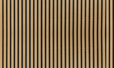 Zelfklevende spatwandsticker - HOUT EN ZWART PANEEL - 60x100cm