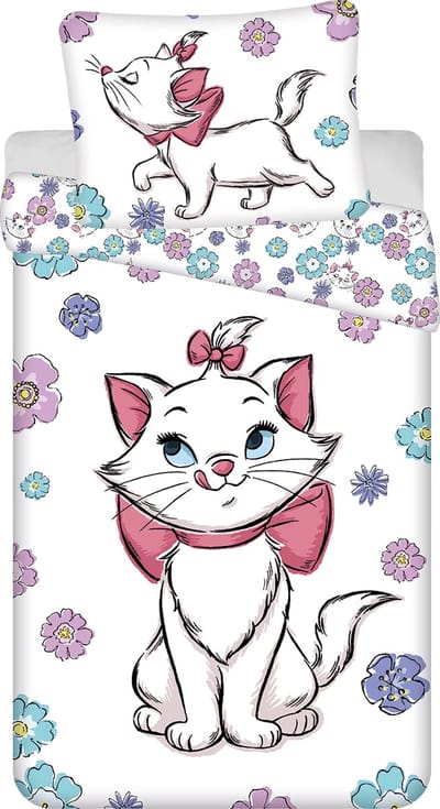 Disney Marie the Cat dekbedovertrek - 140 x 200 cm - Katoen