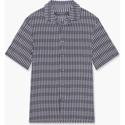 French Connection Horver Viscose Ss Marine/salt Maat: XS | Casual Overhemden Outlet | Heren | Blauw