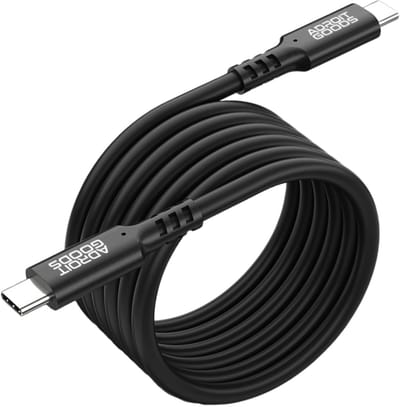 AdroitGoods USB-C naar USB-C kabel – 10Gbps / 60W fast charge – USB-C 3.1 Snellaadkabel - 0,5m zwart