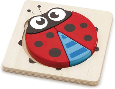 Viga Toys - Vormenpuzzel - Lieveheersbeestje