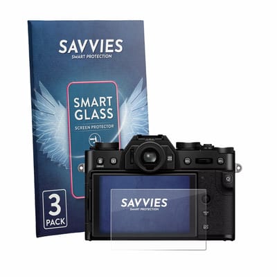 3 Stuks Savvies Screenprotector - geschikt voor Fujifilm X-T30 III - beschermfolie glas transparant