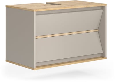 Vicco Edelin Wastafelonderkast – 80 x 50 cm met 2 lades Kasjmier