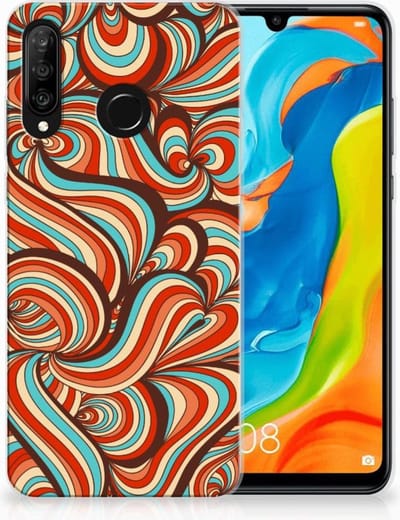 Back Cover voor Huawei P30 Lite Hoesje maken Retro