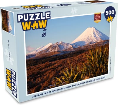 Puzzel Vulkaan in het Nationaal park Tongariro in Nieuw-Zeeland - Legpuzzel - Puzzel 500 stukjes