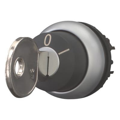 Eaton 111780 M22-WRS-MS2-A1 Sleutelknop Kunststof frontring Sleutel Zwart 1 stuk(s)