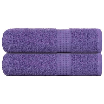 vidaXL - Badhanddoeken - FROGN - 2 - st - 100x150 - cm - 360 - g/m² - paars