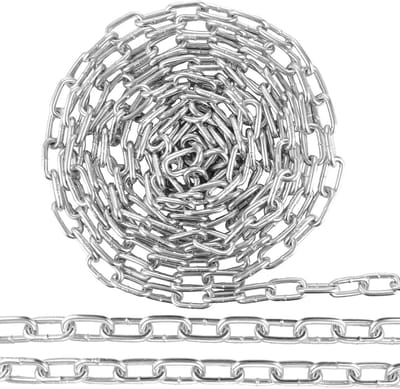 Verzinkte Metalen Ketting 8 Meter 3mm Sterke Schakelketting voor Schommel en Hek