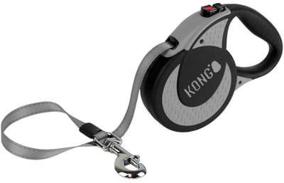 Kong Ultieme Intrekbare Leiband Grijs XL, ca 70kg hond