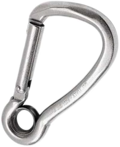Kong Italy Harness Kl With Eyelet Karabijnhaak Zilver 80 mm