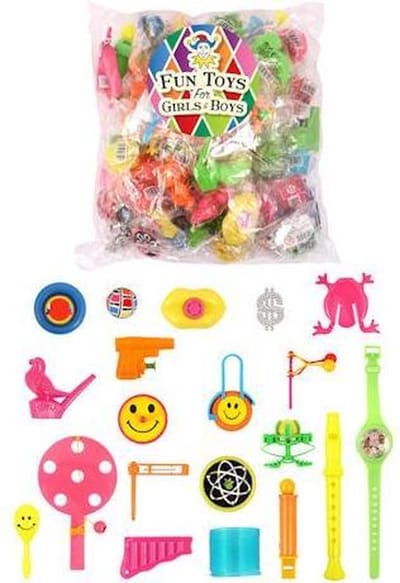 100 Stuks - MEGA XXL Mix Feestpakket - Uitdeelcadeautjes - Grabbelton - Speelgoed - Traktatie - Uitdeel - Jongens - Meisjes