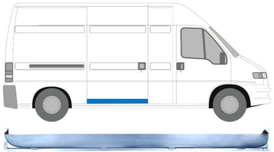 Schuifdeur reparatiepaneel binnen voor Peugeot Boxer 1994-2006