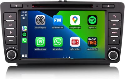 Carplay autoradio voor Skoda Octavia Yeti | 2005 t/m 2017 | Android 13 | Draadloos Apple Carplay & Android auto | 4GB + 64GB | 8-Core | Cartronix | 2025 model | 2005 2006 2007 2008 2009 2010 2011 2012 2013 2014 2015 2016 2017 | Bluetooth & Wifi