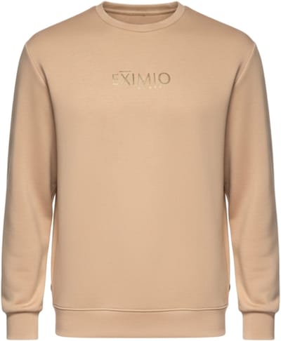 OMBRE Sweater - Regular Fit - Viscose - Lange Mouw Beige S